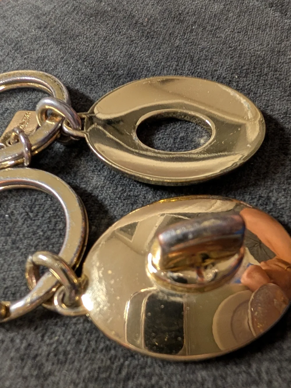 COACH Vintage Valet Turnlock Keychain Charm